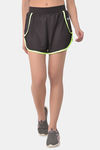 Clovia Comfort-Fit Active Shorts - Black — thumbnail 1