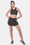 Clovia Comfort-Fit Active Shorts - Black — thumbnail 5