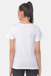 Clovia Comfort-Fit Active Text Print T-shirt - White — thumbnail 4