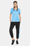 Clovia Comfort-Fit Active T-shirt - Blue — thumbnail 5