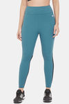 Clovia Quick Dry Skin Fit Pants - Blue — thumbnail 1