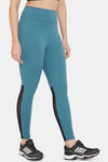 Clovia Quick Dry Skin Fit Pants - Blue — thumbnail 2