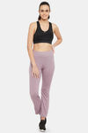Clovia Quick Dry Track pants - Mauve — thumbnail 5