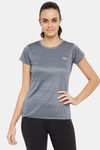Clovia Quick Dry Relaxed Top - Grey — thumbnail 1