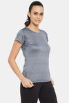 Clovia Quick Dry Relaxed Top - Grey — thumbnail 2