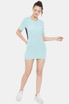 Clovia Quick Dry Relaxed Top - Blue — thumbnail 5