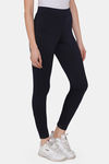 Clovia Quick Dry Skin Fit Pants - Blue — thumbnail 2
