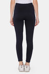Clovia Quick Dry Skin Fit Pants - Blue — thumbnail 3