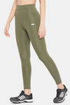 Clovia Quick Dry Skin Fit Pants - Green — thumbnail 3
