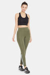Clovia Quick Dry Skin Fit Pants - Green — thumbnail 5