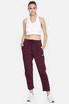 Clovia Quick Dry Skin Fit Pants - Purple — thumbnail 5