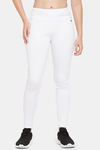 Clovia Quick Dry Skin Fit Pants - White — thumbnail 1