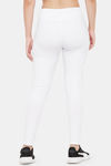 Clovia Quick Dry Skin Fit Pants - White — thumbnail 4