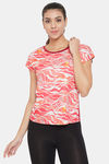 Clovia Quick Dry Relaxed Top - Peach — thumbnail 1