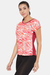 Clovia Quick Dry Relaxed Top - Peach — thumbnail 3