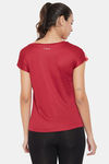 Clovia Quick Dry Relaxed Top - Peach — thumbnail 4