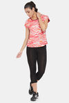 Clovia Quick Dry Relaxed Top - Peach — thumbnail 5