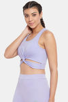 Clovia Quick Dry Fitted Top - Green — thumbnail 3