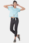 Clovia Quick Dry Relaxed Top - Maroon — thumbnail 5