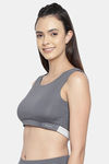 Clovia Quick Dry Relaxed Top - Maroon — thumbnail 3
