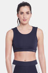 Clovia Quick Dry Relaxed Top - Blue — thumbnail 1