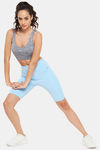 Clovia Snug Fit Mid-Rise Shorts - Blue — thumbnail 6