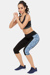 Clovia Snug Fit High-Rise Active Capri - Black — thumbnail 6