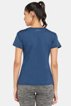 Clovia Easy Movement T-Shirt - Blue — thumbnail 4