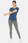 Clovia Easy Movement T-Shirt - Blue — thumbnail 5