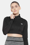 Clovia Easy Movement Fitted Top - Black — thumbnail 1