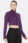 Clovia Easy Movement Contour Jackets - Purple — thumbnail 2