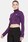 Clovia Easy Movement Contour Jackets - Purple — thumbnail 3