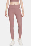 Clovia Snug Fit High Rise Tights - Pink — thumbnail 1