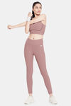 Clovia Snug Fit High Rise Tights - Pink — thumbnail 5