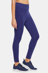 Clovia High Rise Easy Movement Skin Fit Pant - Blue — thumbnail 2