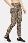 Clovia High Rise Easy Movement Skin Fit Pant - Brown — thumbnail 2