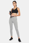 Clovia High Rise Easy Movement Skin Fit Pant - Grey — thumbnail 5