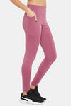 Clovia High Rise Easy Movement Skin Fit Pant - Pink — thumbnail 2