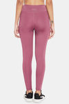 Clovia High Rise Easy Movement Skin Fit Pant - Pink — thumbnail 4
