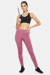 Clovia High Rise Easy Movement Skin Fit Pant - Pink — thumbnail 5