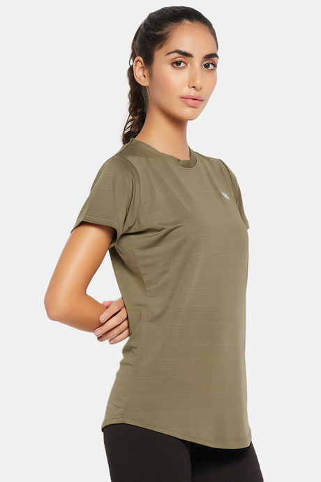 Clovia Quick Dry Relaxed Top - Green — image 2