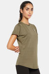 Clovia Quick Dry Relaxed Top - Green — thumbnail 2