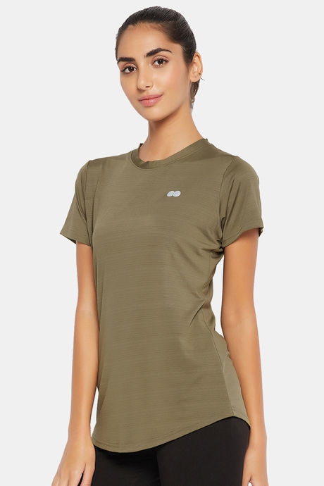 Clovia Quick Dry Relaxed Top - Green — image 3
