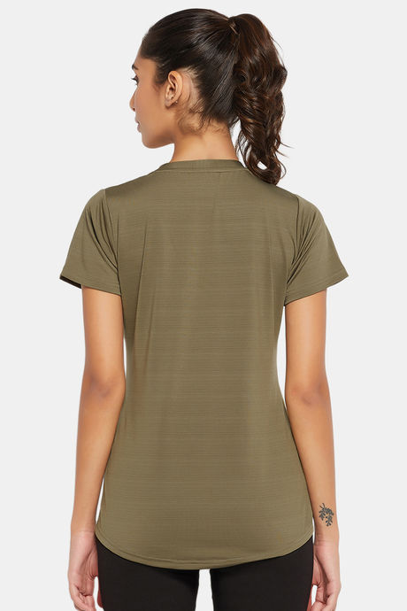 Clovia Quick Dry Relaxed Top - Green — image 4