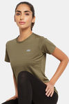 Clovia Quick Dry Relaxed Top - Green — thumbnail 5