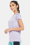 Clovia Quick Dry Relaxed Top - Purple — thumbnail 3
