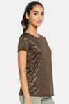 Clovia Quick Dry Relaxed Top - Green — thumbnail 2