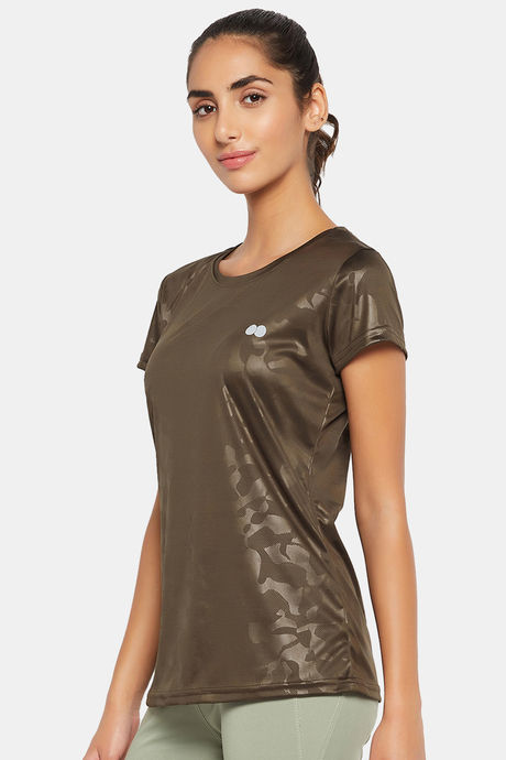 Clovia Quick Dry Relaxed Top - Green — image 3