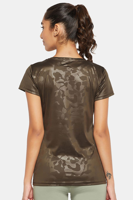 Clovia Quick Dry Relaxed Top - Green — image 4