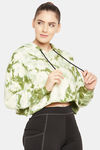Clovia Easy Movement Hoodie - Green — thumbnail 2